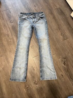 Imperial Star Light Blue Flare Jeans